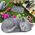 thumbnail image 3 of Marqueur de Pierre Commémorative pour Animal de Compagnie, Marqueur de Tombe pour Chat Pierre Pierre Tombale Pierre de Jardin pour Animal de Compagnie Marqueur de Tombe Résistant à la Pluie Résine Cadeaux de Condoléances pour Chat Perte de Chat Commémoratif pour l'Extérieur, 3 of 8