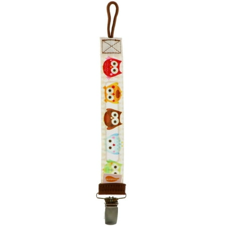 Ulubulu, Universal Pacifier Clip, Owl, 1 Piece(pack of 6)