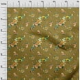 thumbnail image 2 of oneOone Rayon Dark Mustard Fabric Florals Quilting Supplies Print Sewing Fabric By The Yard 56 Inch Wide, 2 of 6