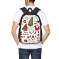 thumbnail image 4 of Easygdp Snowflakes Santa Claus Mochila de Gran Capacidad Minimalista Ideal para Escuela, Viajes y Uso Diario, 4 of 6