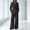 Black plus size two piece sets a1, variant on BRELIL Women Plus Size Two Piece Sets V Neck Long Sleeve Blazer Wide Leg Pants Matching Elegant Casual 2 Piece Outfits Lounge Work Travel, Red M