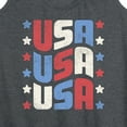 thumbnail image 3 of Instant Message - USA Stacked - Women's Racerback Tank Top, 3 of 6