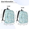 thumbnail image 4 of Daiia Bee Flower Vintage Canvas Backpack for Men and Women ,Hiking Backpack,Travel Laptop Bag for School,Large Capacity Backpack, 4 of 8