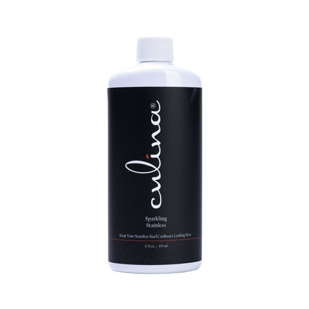 Stainless Steel Cookware Cleaner - Stainless Steel Cleaner for Cookware, Appliances by Culina 12 oz Made in USA