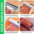 thumbnail image 4 of Oleegame 2PC Full Automatic Vacuum Sealer Machine Food Preservation Vacuum Sealer With LED Indicator Lights For Food Preservation Automatic Dry/Moist Food Modes Extended Food Freshness Black, 4 of 9