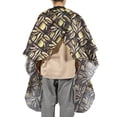 thumbnail image 2 of Unique Bargains 1 Pc Hair Dryer Pattern Hairdressing Cape for Barber Shop 64.96"x57.09" Black, Yellow, 2 of 7