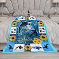 thumbnail image 6 of Yibo Football Blanket Football Print for Couch Sofa Bed Stuff Decor Soft Cozy Fleece Plush Warm Flannel Bedding Blanket Sports Lover Gifts for Baby Boys Girls Kids Men Women Adults, 6 of 8