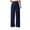 B115 Blue women's pants clearance under $5, variant on Women Pants on Under $5! Cagogo Women's Elastic High Waisted Wide Leg Dress Pants Loose Fit Pleated Front Business Casual Work Flowy Pants Trousers Comfy Palazzo Pants