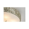 thumbnail image 2 of Lucas McKearn Trellis 20" 3-light Transitional Metal Flush Mount in Silver Leaf, 2 of 3