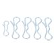 thumbnail image 1 of 5pcs Bow Tie Lock Cotter Pins Iron Anti Corrosion Deck Clip Kit Universal Hardware Accessory, 1 of 5