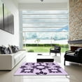 thumbnail image 7 of Ahgly Company Machine Washable Indoor Rectangle Transitional Rebecca Purple Area Rugs, 5' x 7', 7 of 7