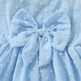 thumbnail image 5 of 12 Months Baby Girls Clothes 24 Months Toddler Girls Dress Summer Sleeveless Dress Cute Bowknot Strap Dress Blue, 5 of 6