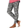 thumbnail image 5 of Cute Print High Waist Yoga Pants that Look Like Jeans Tummy Control Leggings Tights Compression Pants Gym Fitness, 5 of 5