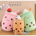 thumbnail image 2 of Peluche de té de burbujas, almohada adorable, taza de té Boba, café, 35 cm, 2 of 6