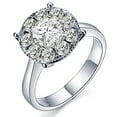 thumbnail image 3 of Luxurious Engagement ring 0.83 Carat Princess Cut Diamond on 10k White Gold, 3 of 4