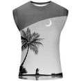 thumbnail image 5 of Vivianyo HD Men's Sleeveless Vest Top Summer Men Casual Fashion Printing Pullover Round Neck Sports Tank Tops Vest, 5 of 6
