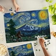 thumbnail image 2 of Lantern Press 1000 Piece Jigsaw Puzzle, Durango, Colorado, Bigfoot, Starry Night, 2 of 5