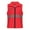 Red, variant on purcolt Reflective Safety Vest for Men Women with Multiple Zipper Pockets High Visibility Vest Hi Vis Construction Work Vest, Meets ANSI/ISEA Standards