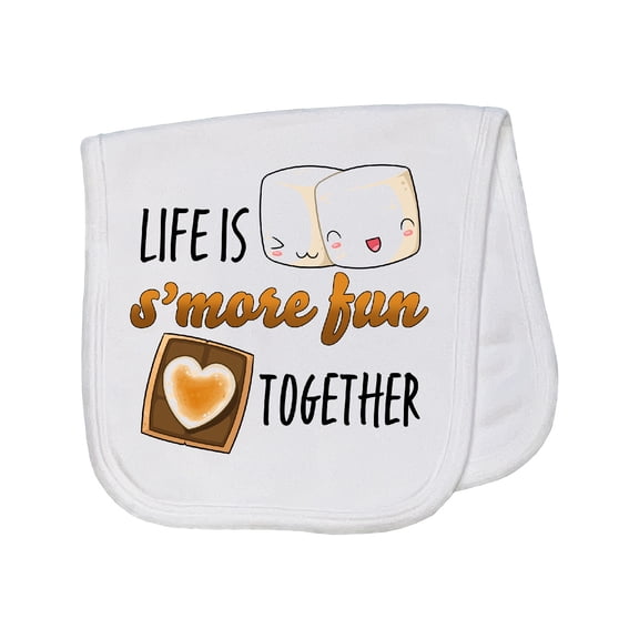 Inktastic Life is S'more Fun Together Baby Burp Cloth
