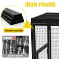 thumbnail image 5 of Aivituvin Chicken Run Extension for Chicken Coop Large Metal Frame Expanded Enclosure, 5 of 6