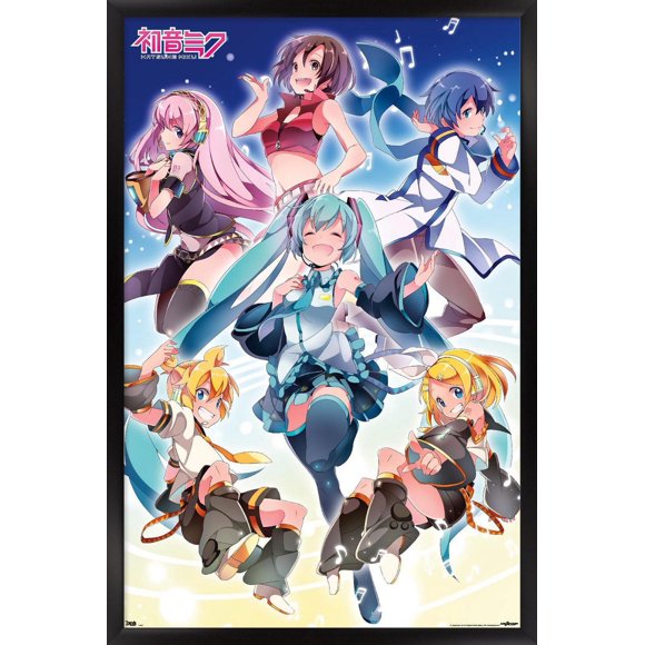 Hatsune Miku - Group Wall Poster, 14.725" x 22.375"