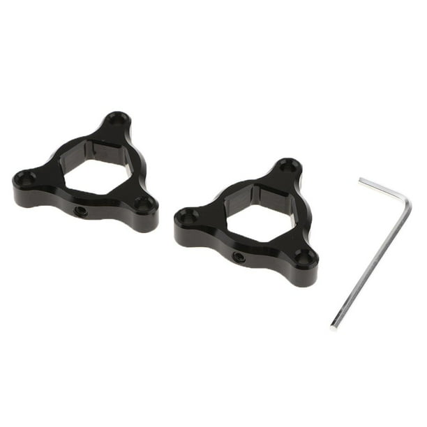Horquilla de suspensión delantera de aluminio CNC para motocicletas Negro