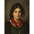 thumbnail image 3 of Franz von Defregger 19x24 Black Modern Framed Museum Art Print Titled - Dirndl with Lace Hood (1880-90), 3 of 5