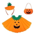 thumbnail image 2 of Disfraz de calabaza de Halloween Yuyangstore 3 piezas, 2 of 8
