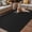 Black, variant on Blue Pure Color Outdoor Rug for Patio/Deck/Porch, Non-Slip Large Area Rug 3 x 5 Ft, Aesthetics Contemporary Luxury Indoor Outdoor Rugs Washable Area Rugs, Reversible Camping Rug Carpet Runner