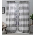 thumbnail image 4 of Exclusive Home Darma Sheer Linen Rod Pocket Curtain Panel Pair, 50"x108", Black Pearl, 4 of 6