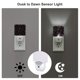 thumbnail image 3 of Fotbe Heart and Stars Luz Nocturna LED, Luz de Noche con Sensor de Luz Natural de Anochecer a Amanecer, Se Enchufa a la Pared, Blanco Cálido 0.5W-UK, 3 of 7