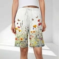 thumbnail image 2 of Otvok Womens Casual Home Shorts with Elastic Waistband Drawstring and Side Pockets, 2 of 6