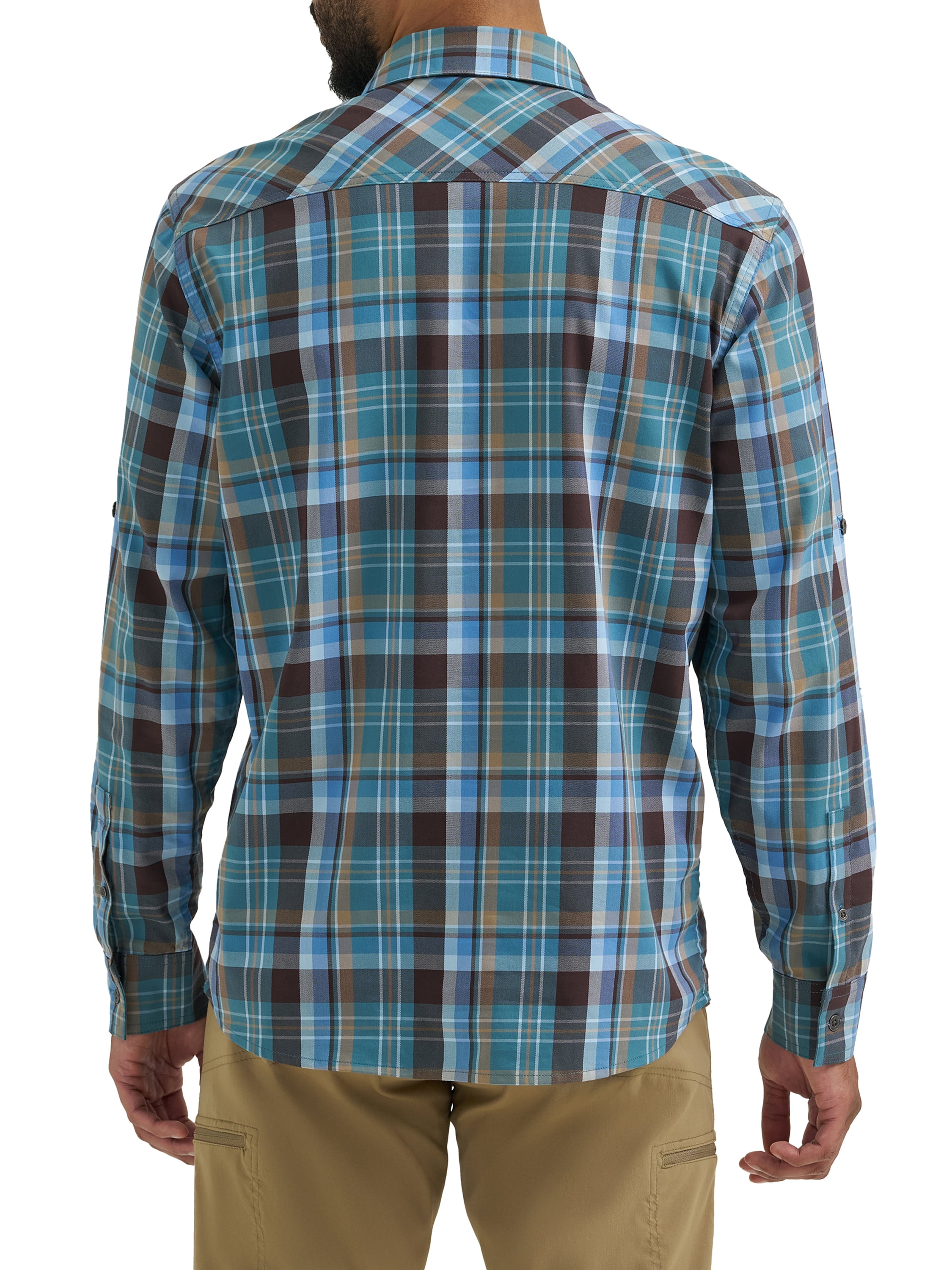 Wranglers Mens All Season Stretch 2 Pocket Long Sleeve