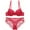 Red, variant on APEXFWDT Women’s Lace See-Through Bra Panties Set Sheer Mesh Push-Up Bra Underwear Set with Delicate Trim