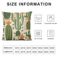 thumbnail image 5 of GOSMITH  Lumber Pillow Covers Green Succulent Cactus Orange Flowers Tropical Exotic Desert Plants Square Decorative Cushion Case for Couch Sofa Chair Bed, 5 of 5
