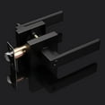 thumbnail image 2 of Passage Door Lockset with Square Rosette for Interior Door Hallway or Closet Keyless Matte Finish Door Lever Heavy Duty Reversible Door Handle, 2 of 7