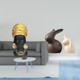 thumbnail image 2 of Elegante Juego De Estatuas De Resina De Mujer Africana Y Conejo De Porcelana, Decoración Creativa Para El Hogar, Centro De Mesa Para Entrada, Estante, Soporte De TV, Armario De Jardín., 2 of 8