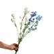 thumbnail image 5 of Nvzi 6 piezas de flores artificiales de tacto real, flores falsas para decoración del hogar, oficina, boda, arreglo de ramo de flores artificiales para decoración (azul oscuro, 23,6 pulgadas de largo), 5 of 5