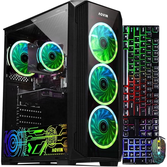 Gaming PC Desktop Tower - Intel Core i7 Processor upto 4.6Ghz 16GB DDR4 RAM 512GB SSD GeForce GTX 1660 Super 6GB GDDR5 HDMI, WiFi, Windows 11 Pro
