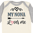 thumbnail image 4 of Inktastic My Nona Grandma Loves Me Girls Girls Long Sleeve Baby Bodysuit, 4 of 5