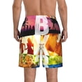 thumbnail image 3 of Outer Banks Poster Men's Beach Shorts Swim Trunks Casual Quick Dry Board Shorts Swimwear with Mesh Lined and Pockets, 3 of 8