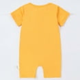 thumbnail image 6 of Kids Boy Onesie, Yellow Unisex Zip Up Romper | Soft Stretchy Short Sleeve Romper with Two-Way Zipper for Easy Diaper Changes 0-24 Months,Size 3 MMonths, 6 of 9
