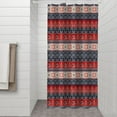 thumbnail image 2 of Red and Blue Christmas Knitted Pattern Shower Curtain 36"x72" ,Bathroom Decorative Shower Curtains Set with 12 Hooks,Modern Waterproof Washable Shower Curtain, 2 of 6