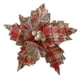 thumbnail image 2 of 28cm Christmas Poinsettia Glitter Flower Hanging Xmas Party Tree Decoration Xmas Artificial Poinsettia Floral DIY Garlands, 2 of 5