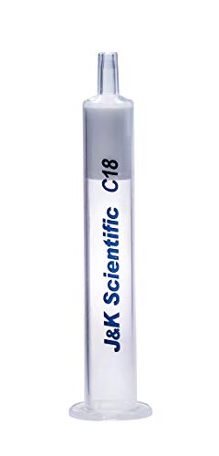 J&K Scientific C18 Solid Phase Extraction Cartridges (SPE Columns), Bed wt. 500 mg, 3 ml (Pack of 50)