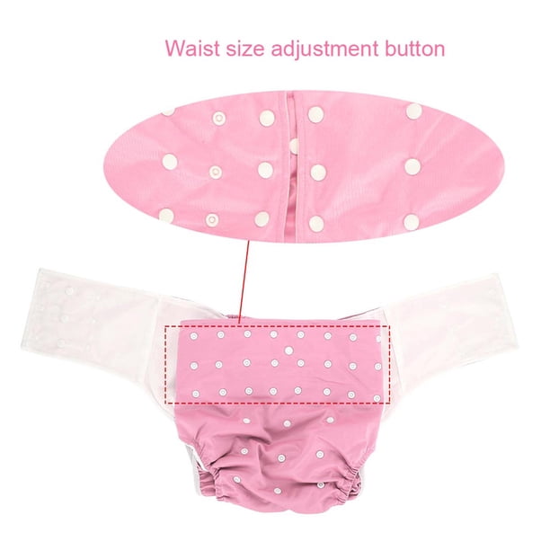 Pañal reutilizable para adultos, pañal de bolsillo lavable para adultos, pañal ajustable para adultos, pañal lavable para adultos, salida de alta intensidad