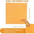 thumbnail image 4 of 60 Pcs Microfiber Cleaning Cloths for Cars 15.75 x 15.75 Inch Ultra Absorbent Car Towels Drying Reusable Car Cleaning Supplies House Kitchen Window Microfiber Towel (Yellow), 4 of 13
