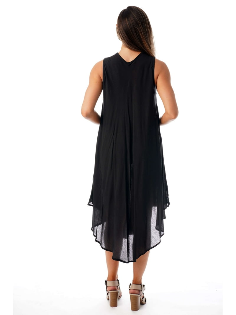 Riviera Sun Sleeveless Umbrella Dresses for Women (Black, 2X) - Walmart.com