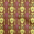 thumbnail image 1 of oneOone Silk Tabby Brown Fabric Ikat Sewing Craft Projects Fabric Prints By Yard 42 Inch Wide, 1 of 4