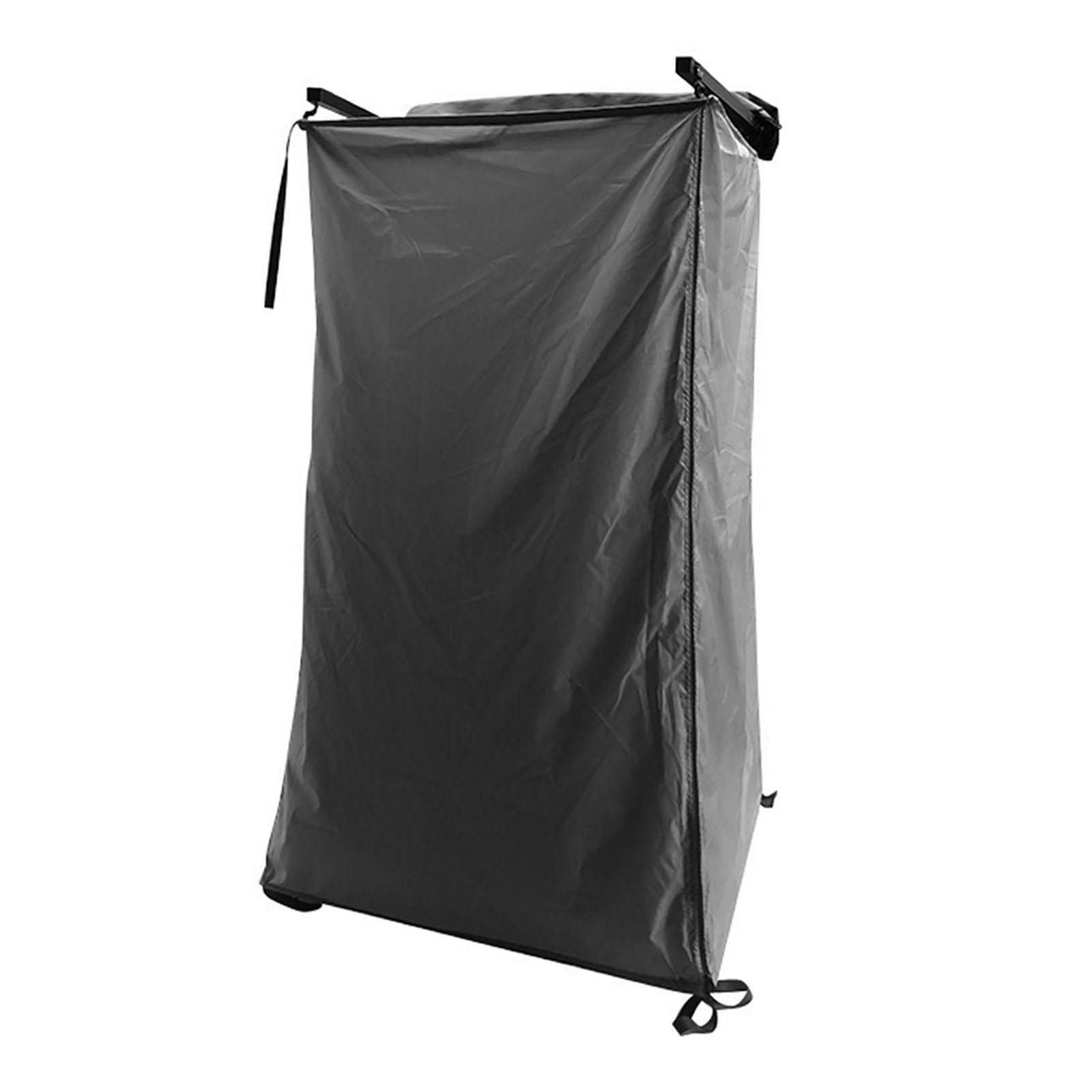 Kuntesetty Vehicle Side Shower Tent,Changing Dressing Room Hiking Bathroom Overland Outdoor Toilet Stall for Long Road Trips, Van ,Beach Black